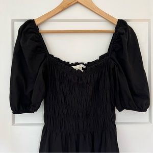 H&M black smocked dress, never worn